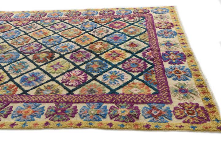 6' 8 x 10' 8 Hand Knotted Moroccan Wool Rug