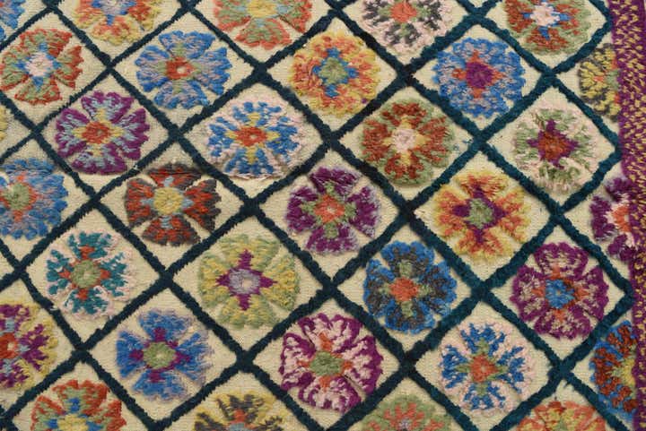 6' 8 x 10' 8 Hand Knotted Moroccan Wool Rug