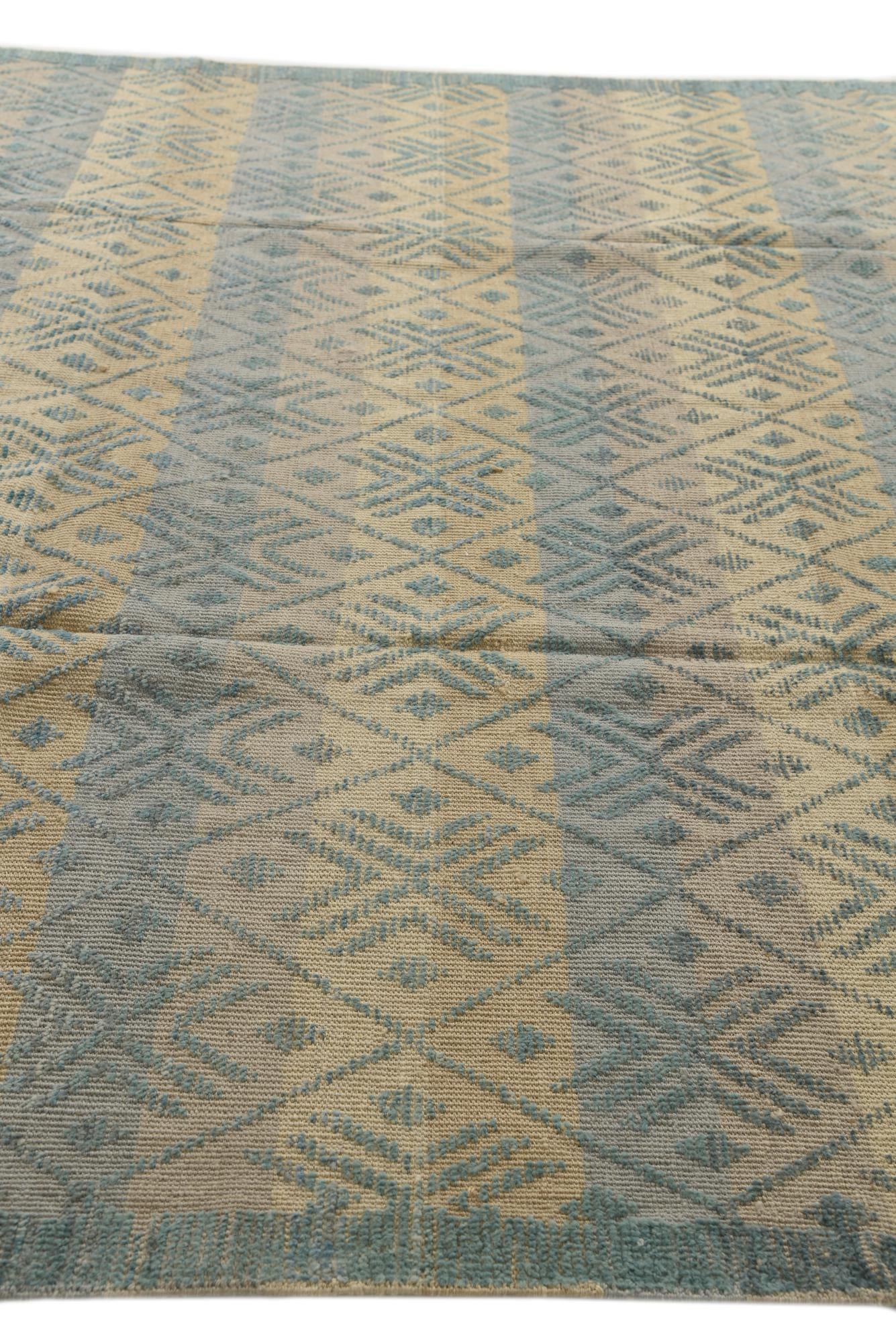 9' x 12' 4 Hand Knotted Moroccan Wool Rug