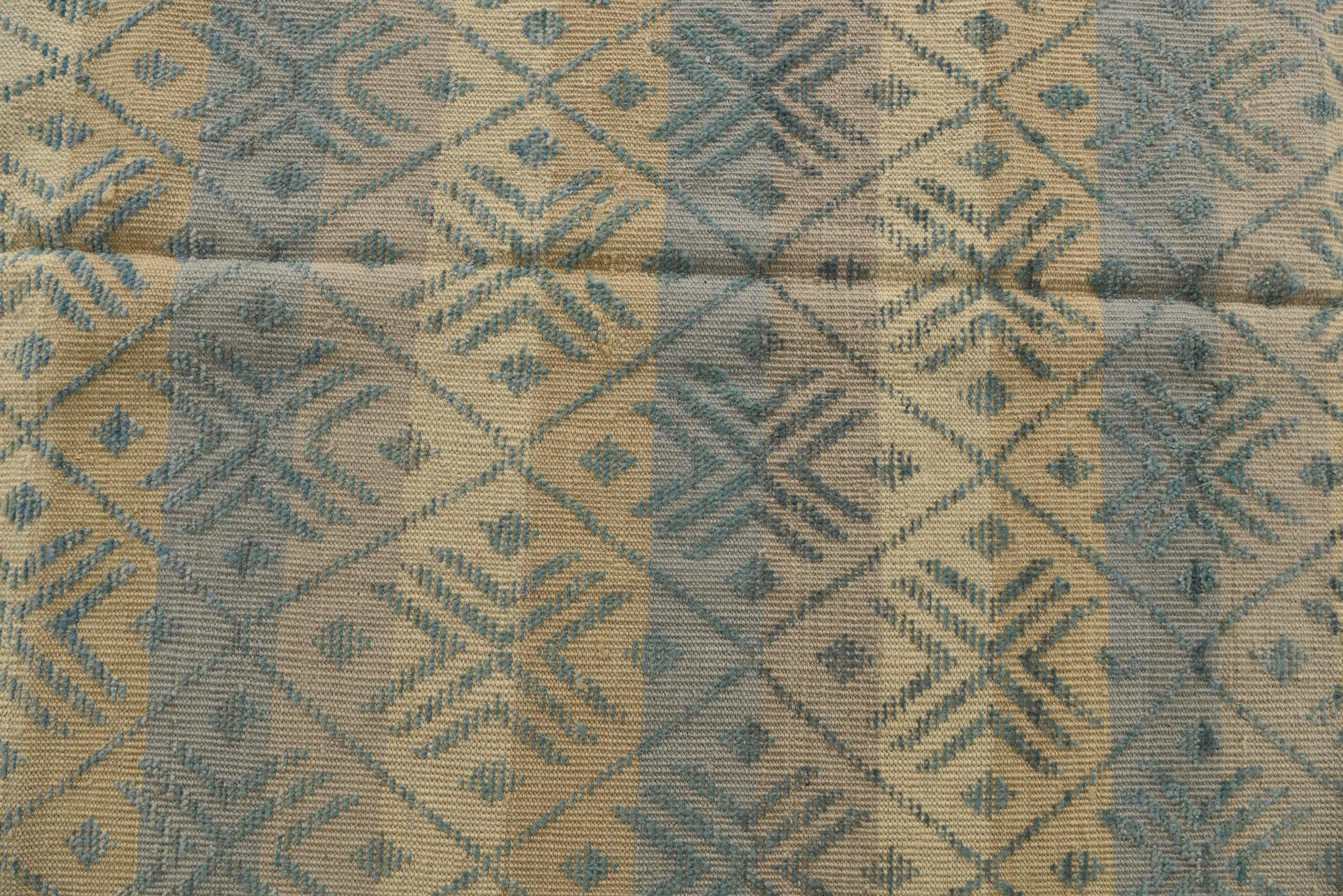 9' x 12' 4 Hand Knotted Moroccan Wool Rug