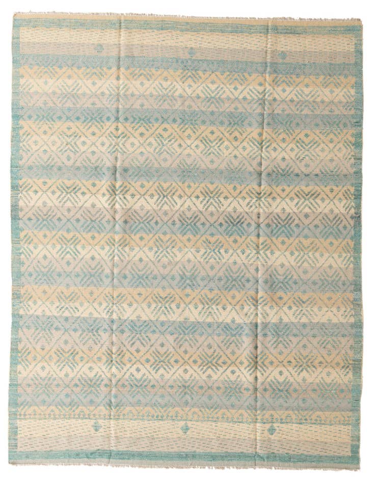 Detail image of 9' x 12' 4 Hand Knotted Moroccan Wool Rug