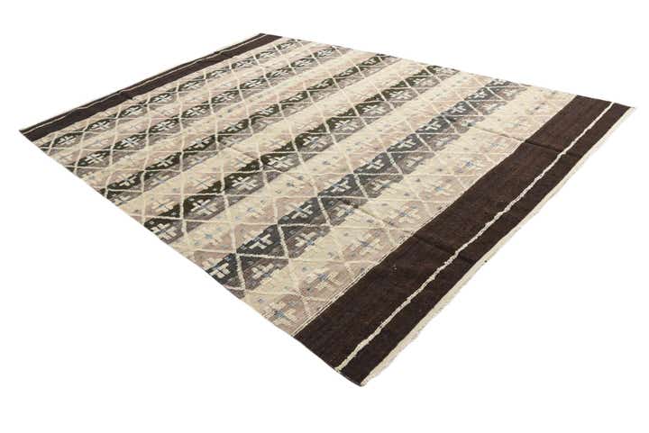 8' 10 x 12' 4 Hand Knotted Moroccan Wool Rug