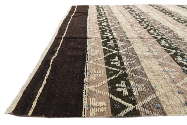 Detail image of 8' 10 x 12' 4 Hand Knotted Moroccan Wool Rug
