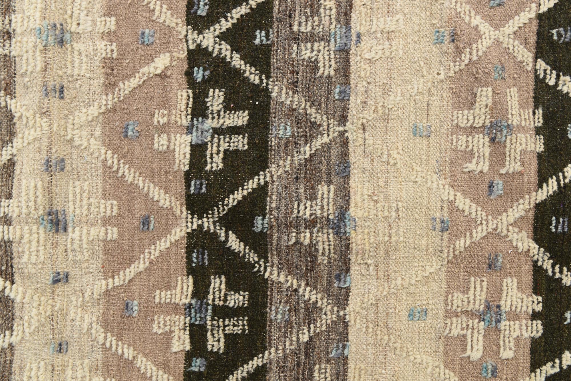 8' 10 x 12' 4 Hand Knotted Moroccan Wool Rug
