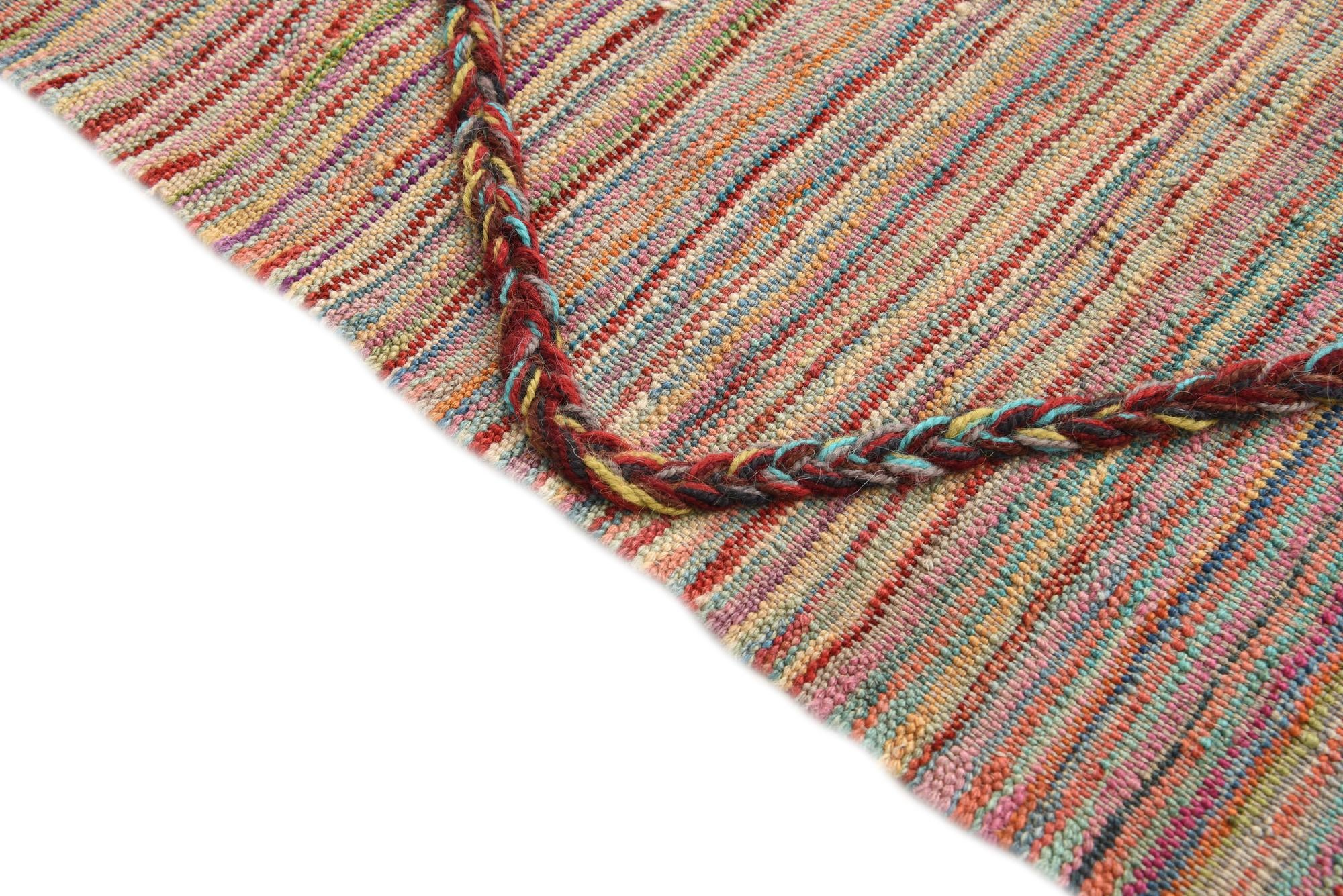 4' 9 x 6' 4 Hand Knotted Moroccan Wool Rug