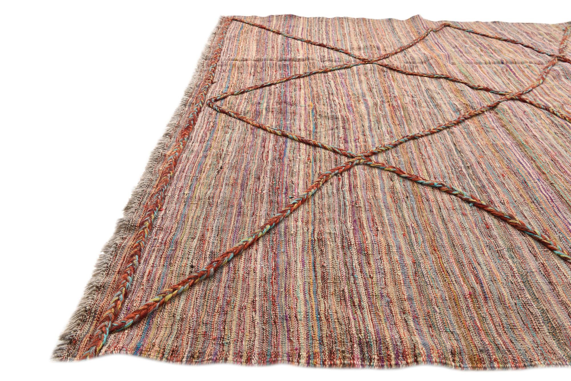 5' 4 x 7' 7 Hand Knotted Moroccan Wool Rug