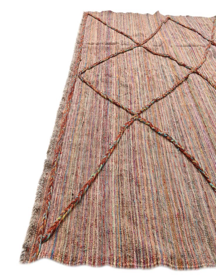 Detail image of 5' 4 x 7' 7  Hand Knotted Moroccan Wool Rug
