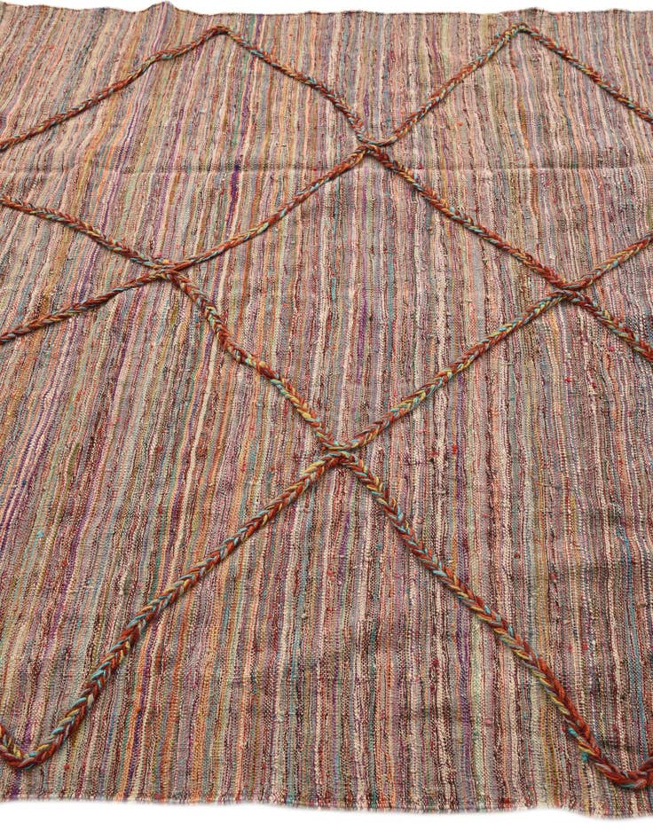 Detail image of 5' 4 x 7' 7  Hand Knotted Moroccan Wool Rug