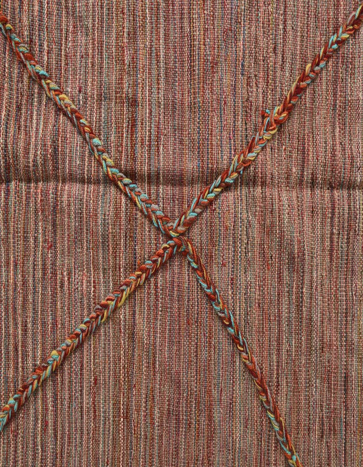 Detail image of 5' 6 x 8'  Hand Knotted Moroccan Wool Rug