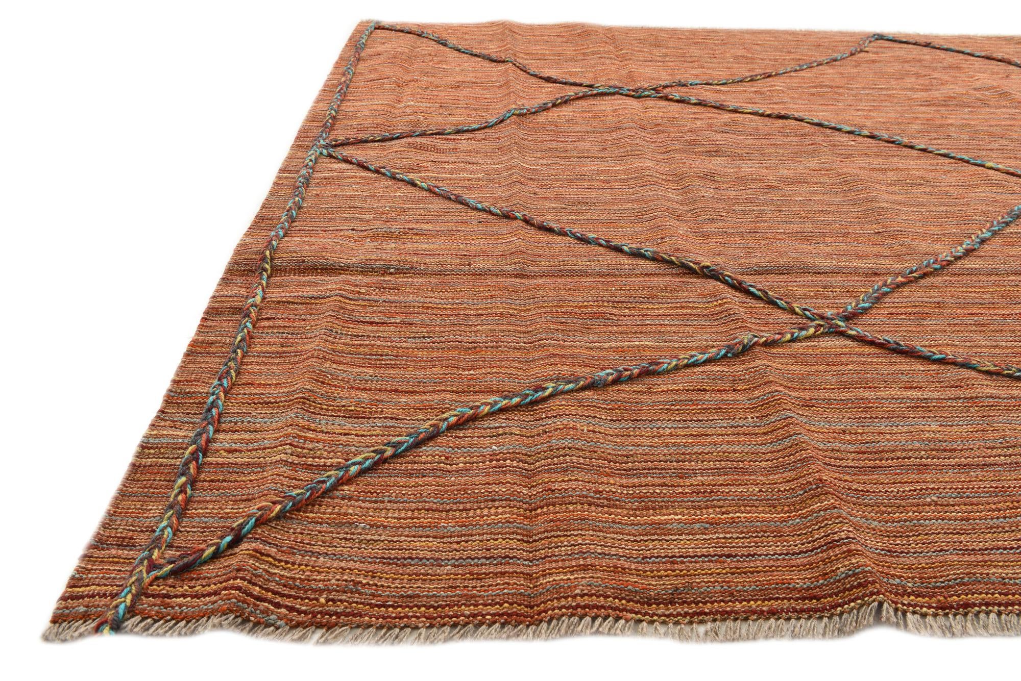 5' 4 x 8' 9 Hand Knotted Moroccan Wool Rug