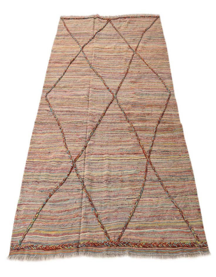 Detail image of 5' 9 x 7' 6  Hand Knotted Moroccan Wool Rug