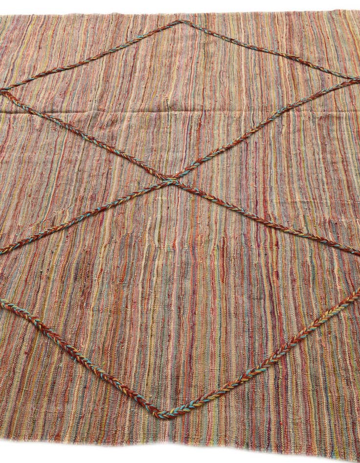 Detail image of 5' 9 x 7' 6  Hand Knotted Moroccan Wool Rug