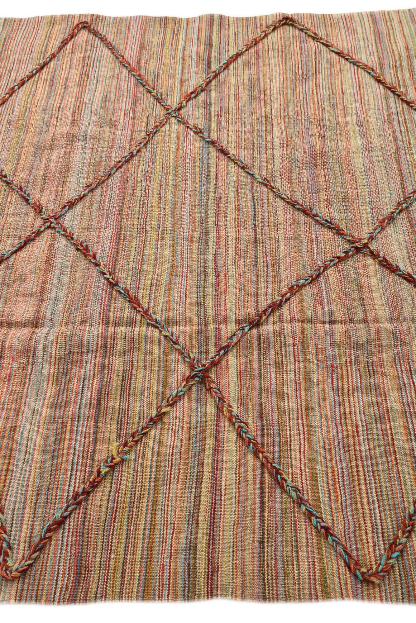 5' 5 x 7' 8 Hand Knotted Moroccan Wool Rug