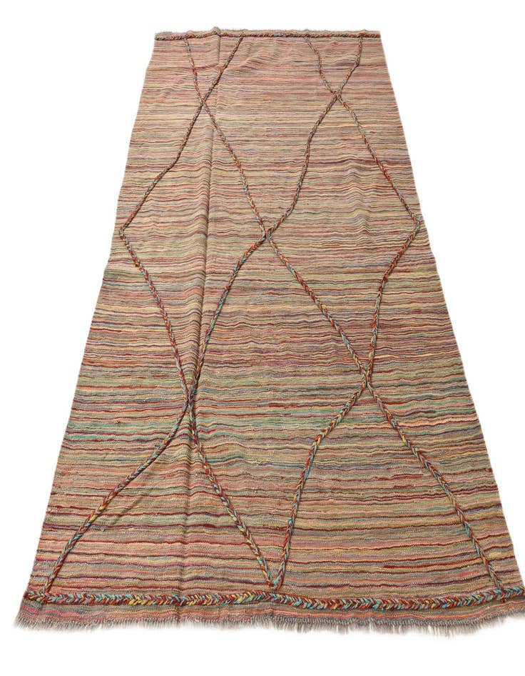 Detail image of 5' 4 x 7' 7  Hand Knotted Moroccan Wool Rug