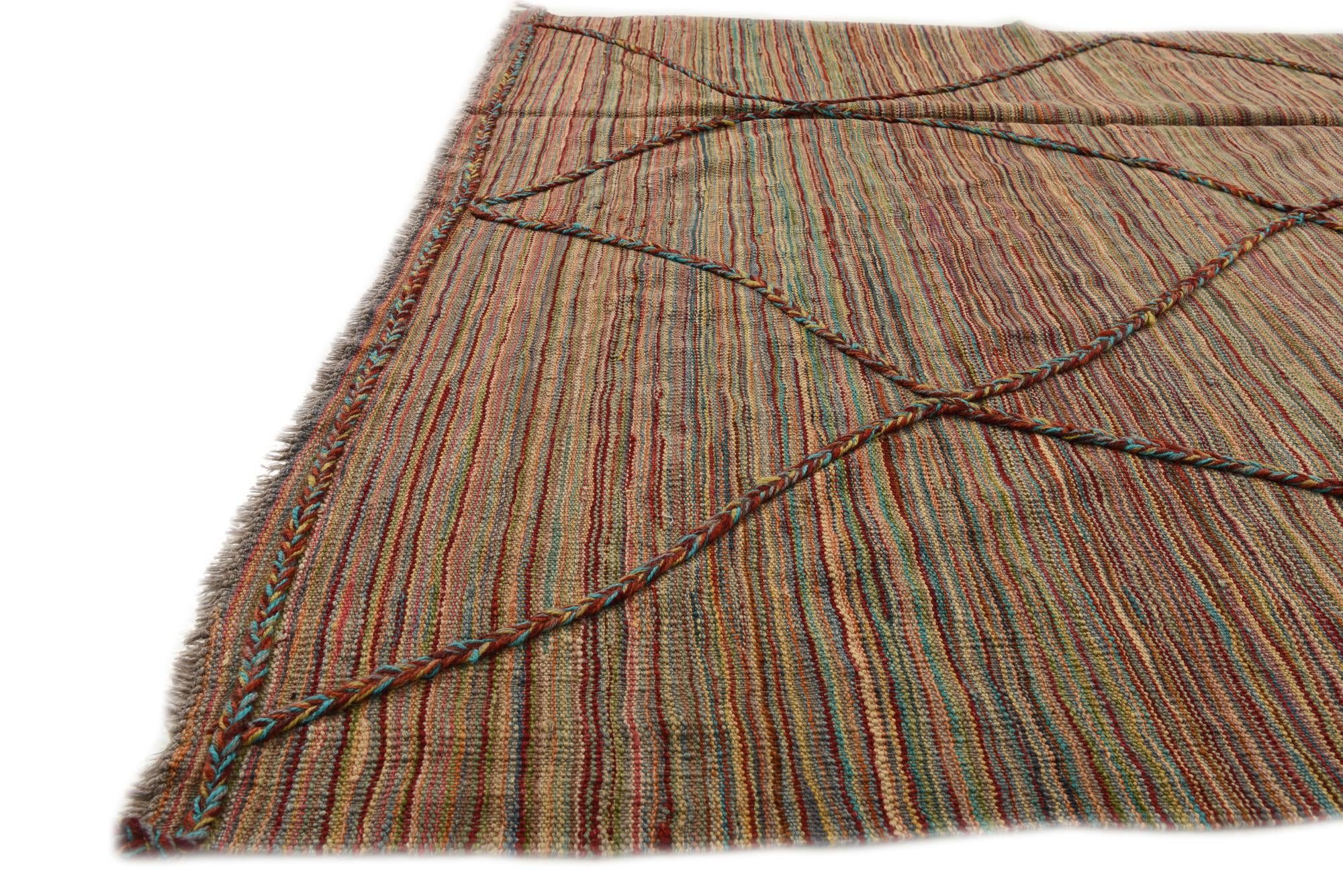 5' 4 x 7' 7 Hand Knotted Moroccan Wool Rug