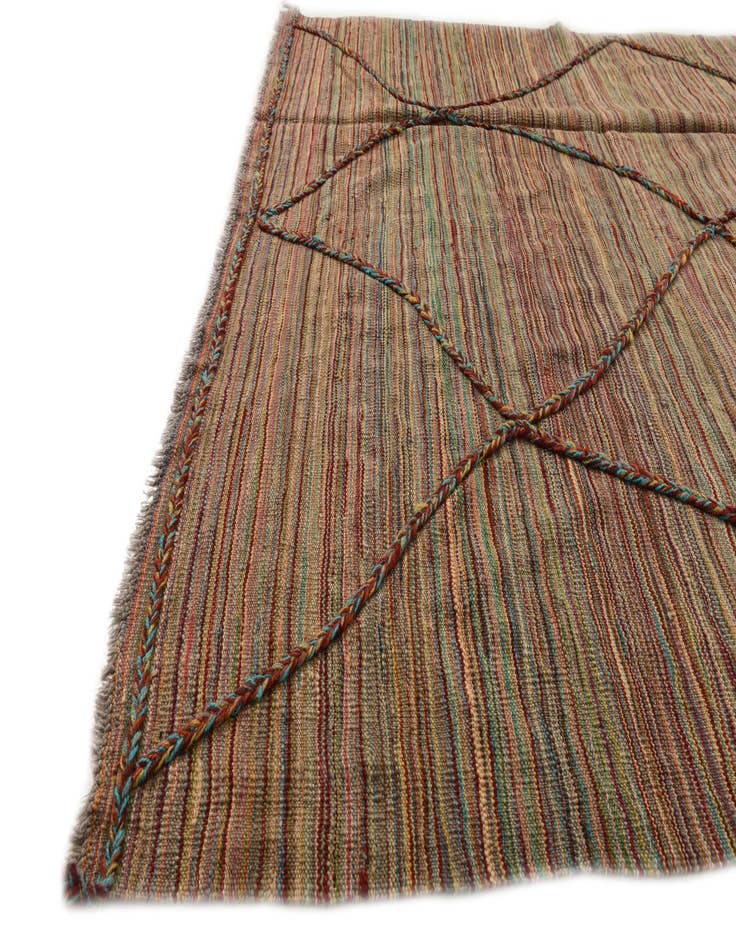 Detail image of 5' 4 x 7' 7  Hand Knotted Moroccan Wool Rug