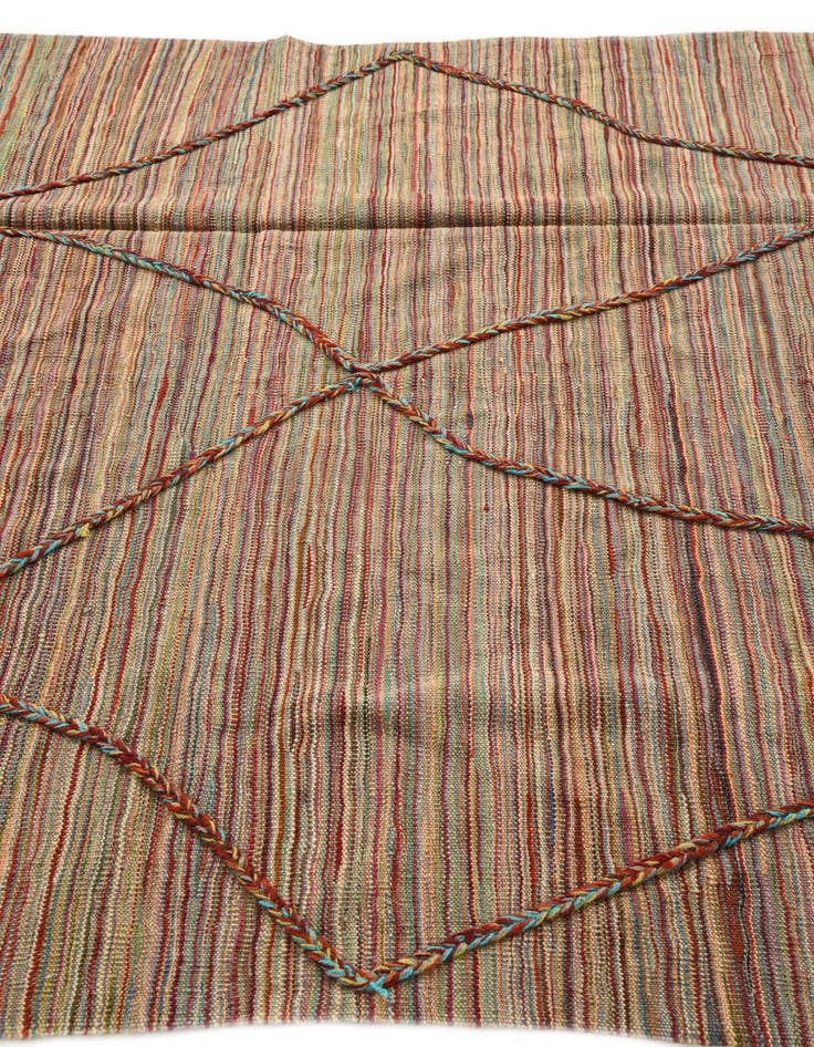 Detail image of 5' 4 x 7' 7  Hand Knotted Moroccan Wool Rug