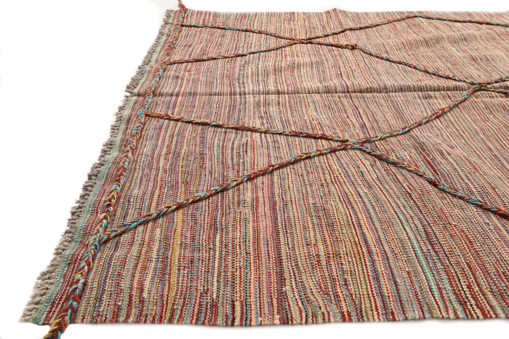 4' 8 x 6' 6 Hand Knotted Moroccan Wool Rug