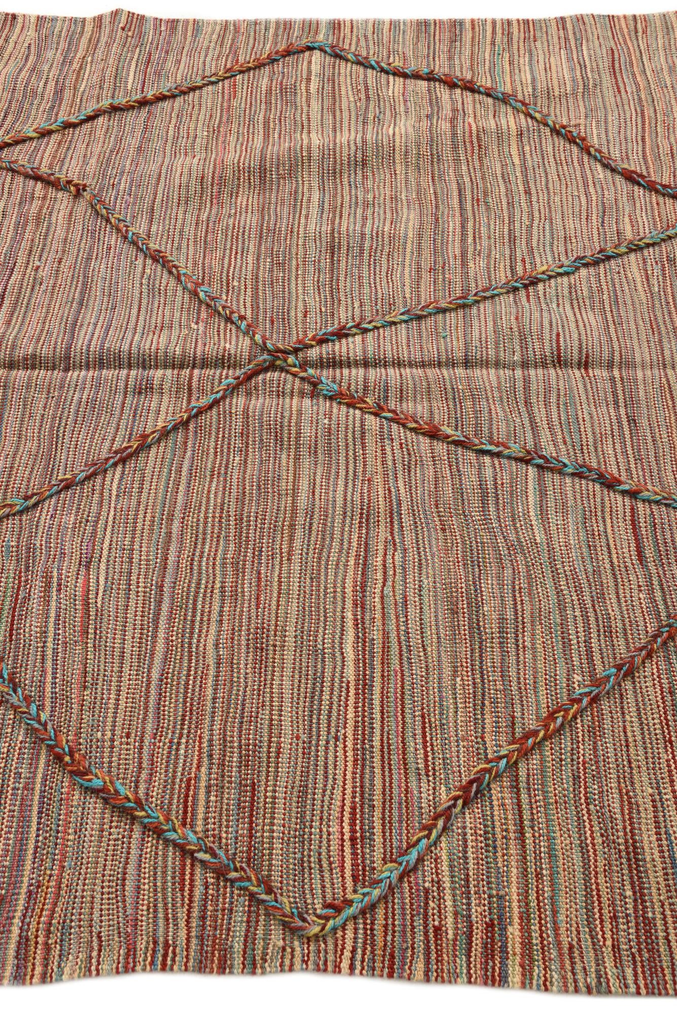 4' 8 x 6' 6 Hand Knotted Moroccan Wool Rug