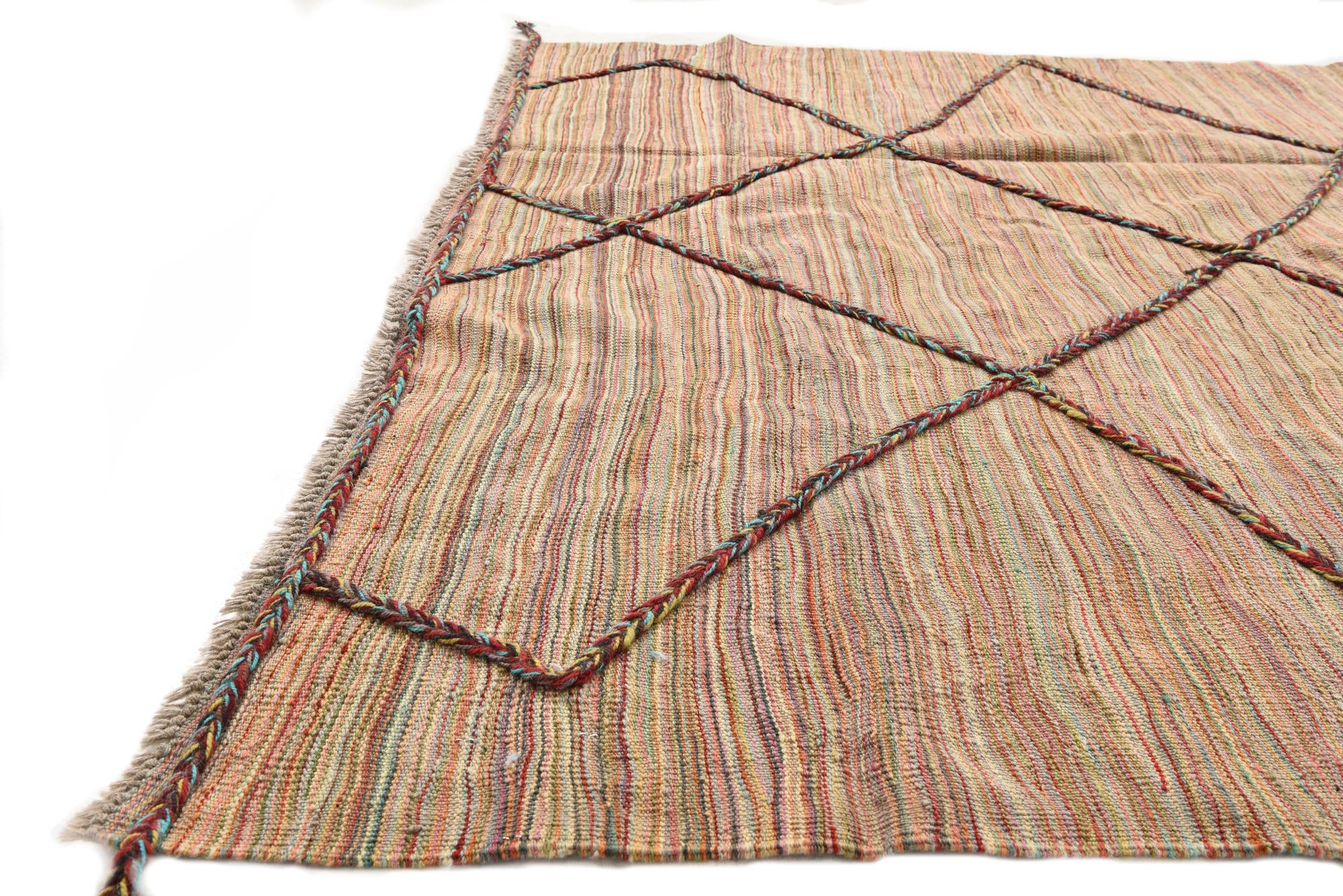 5' 6 x 7' 8 Hand Knotted Moroccan Wool Rug