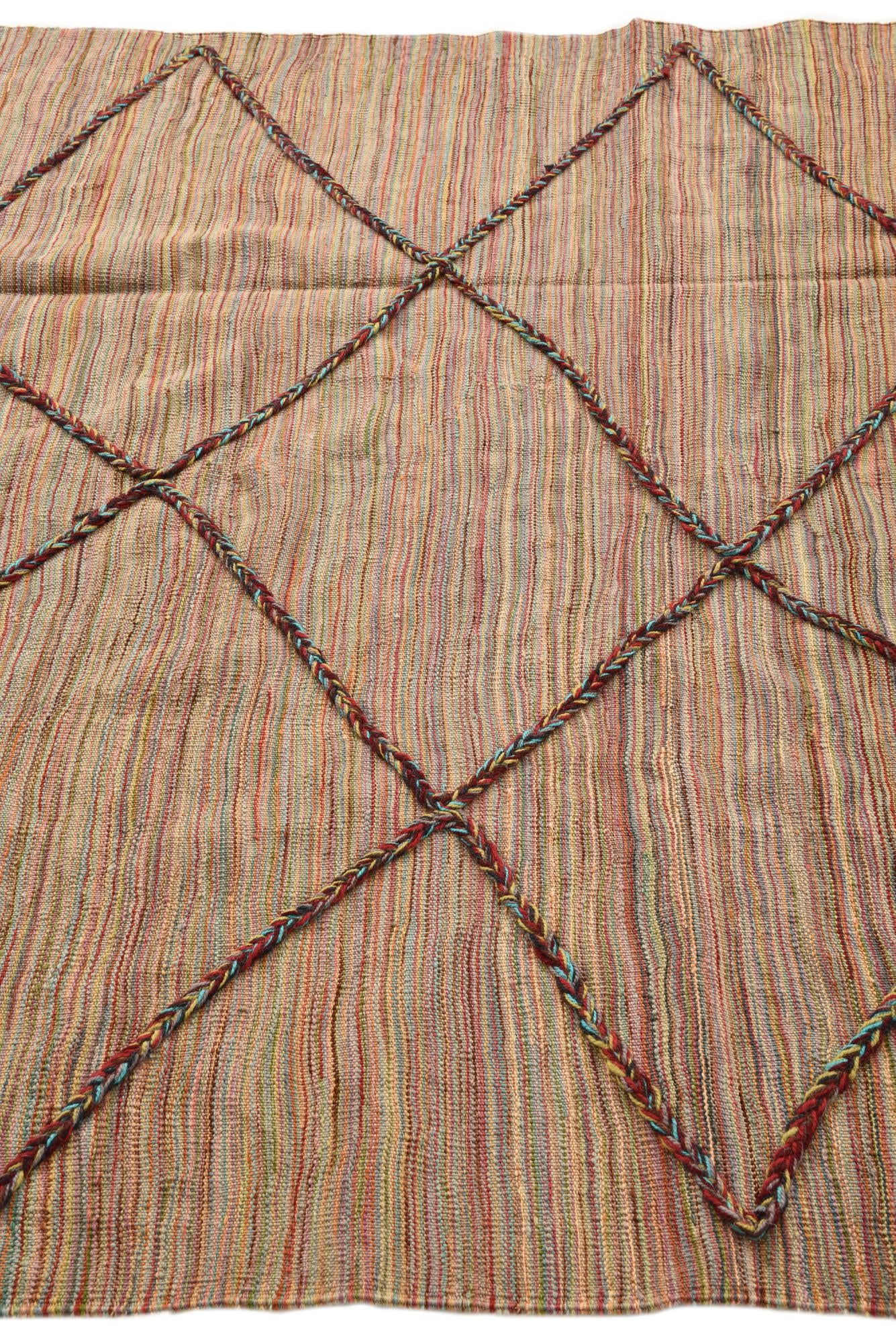 5' 6 x 7' 8 Hand Knotted Moroccan Wool Rug