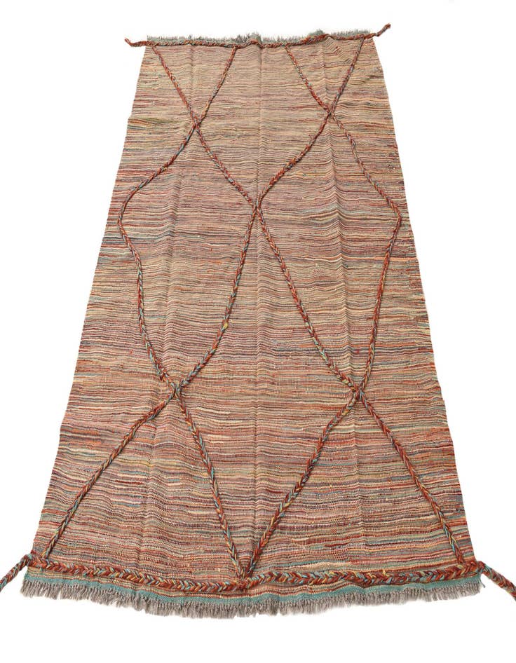 Detail image of 4' 11 x 6' 5  Hand Knotted Moroccan Wool Rug