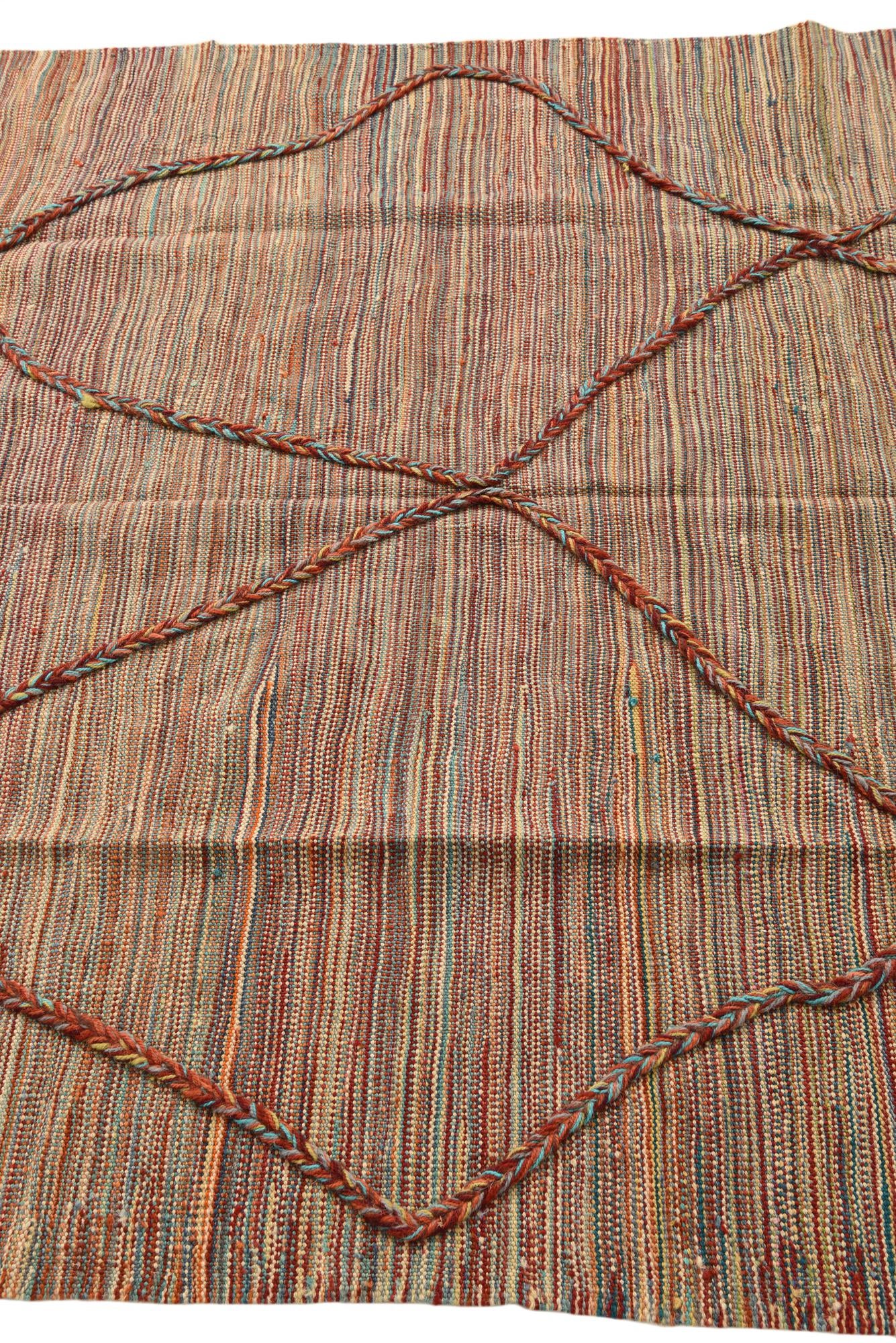 4' 11 x 6' 5 Hand Knotted Moroccan Wool Rug