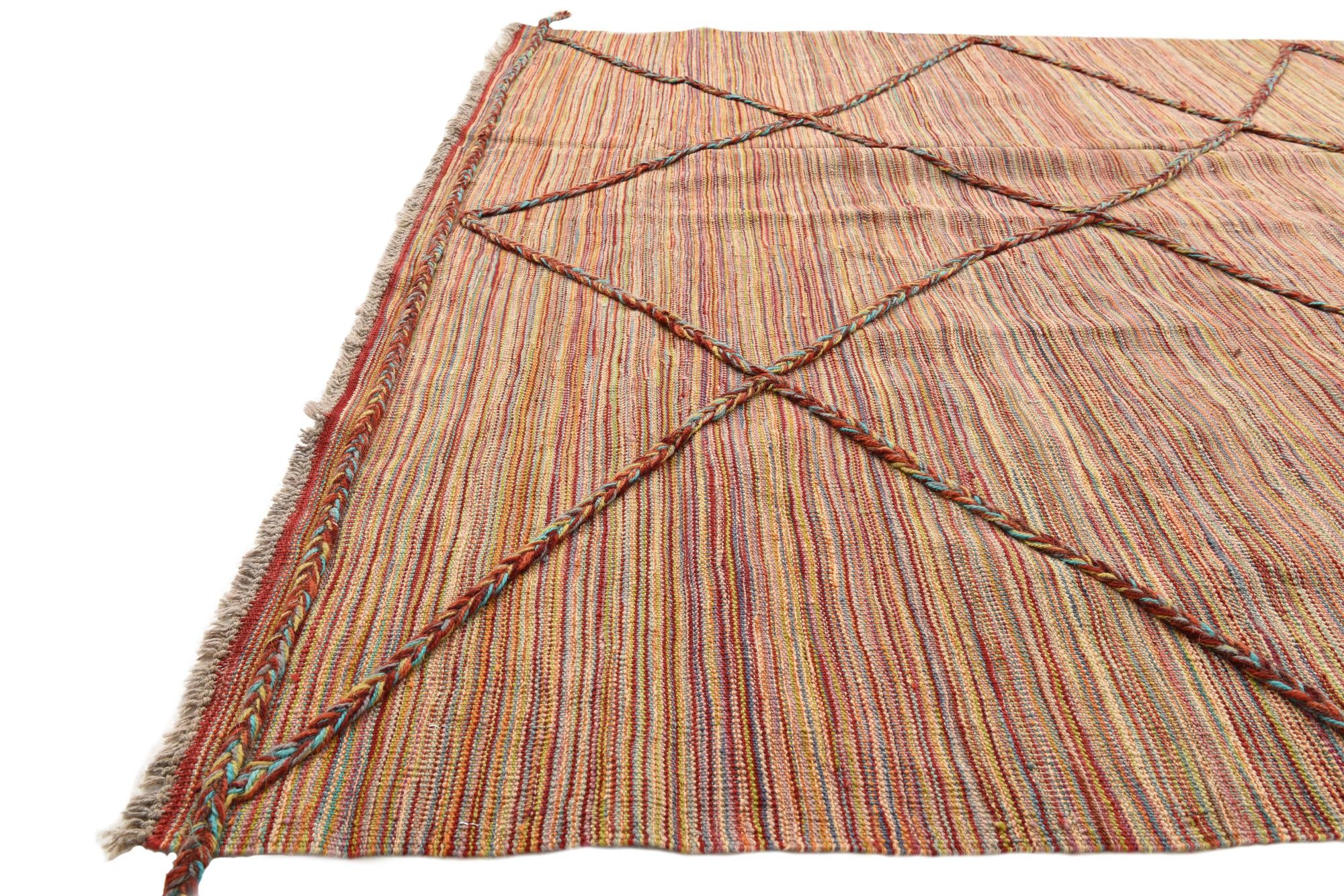 5' 8 x 7' 8 Hand Knotted Moroccan Wool Rug
