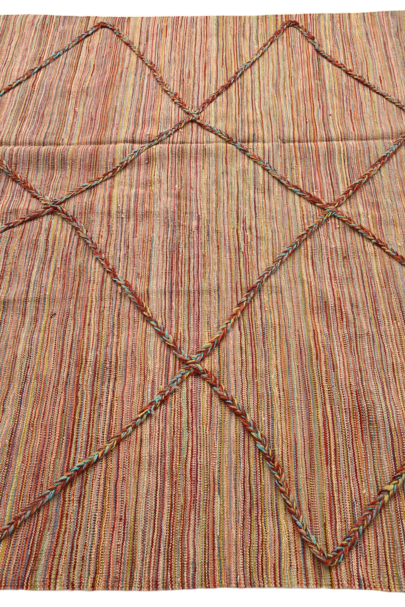 5' 8 x 7' 8 Hand Knotted Moroccan Wool Rug