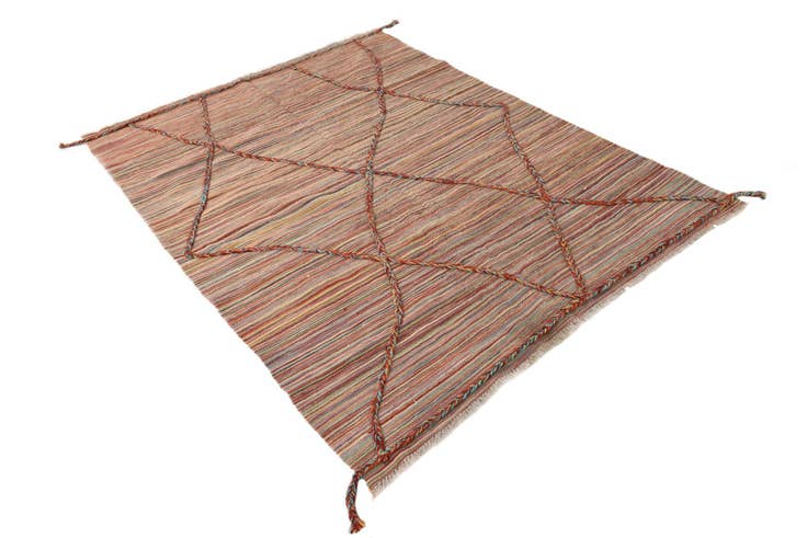 Detail image of 4' 9 x 6' 3 Hand Knotted Moroccan Wool Rug