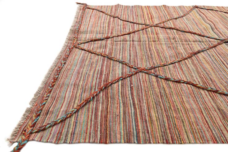 Detail image of 4' 9 x 6' 3 Hand Knotted Moroccan Wool Rug