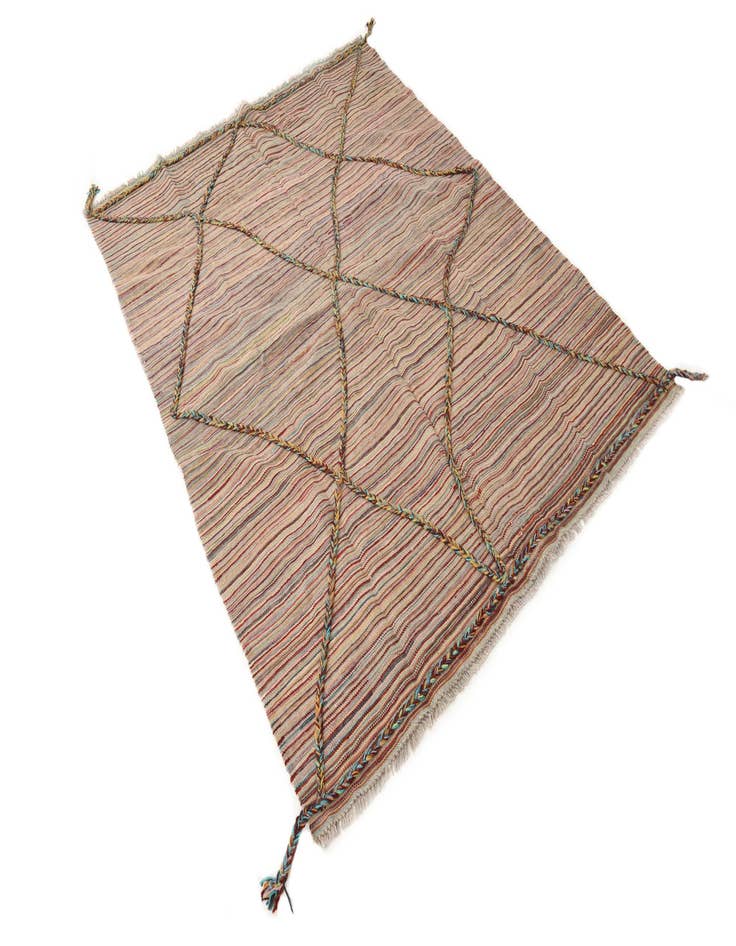 Detail image of 4' 9 x 6' 3  Hand Knotted Moroccan Wool Rug