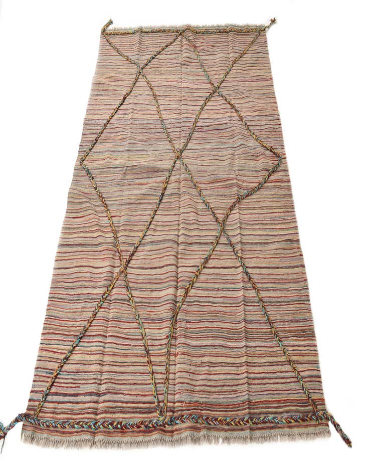 Detail image of 4' 9 x 6' 3  Hand Knotted Moroccan Wool Rug