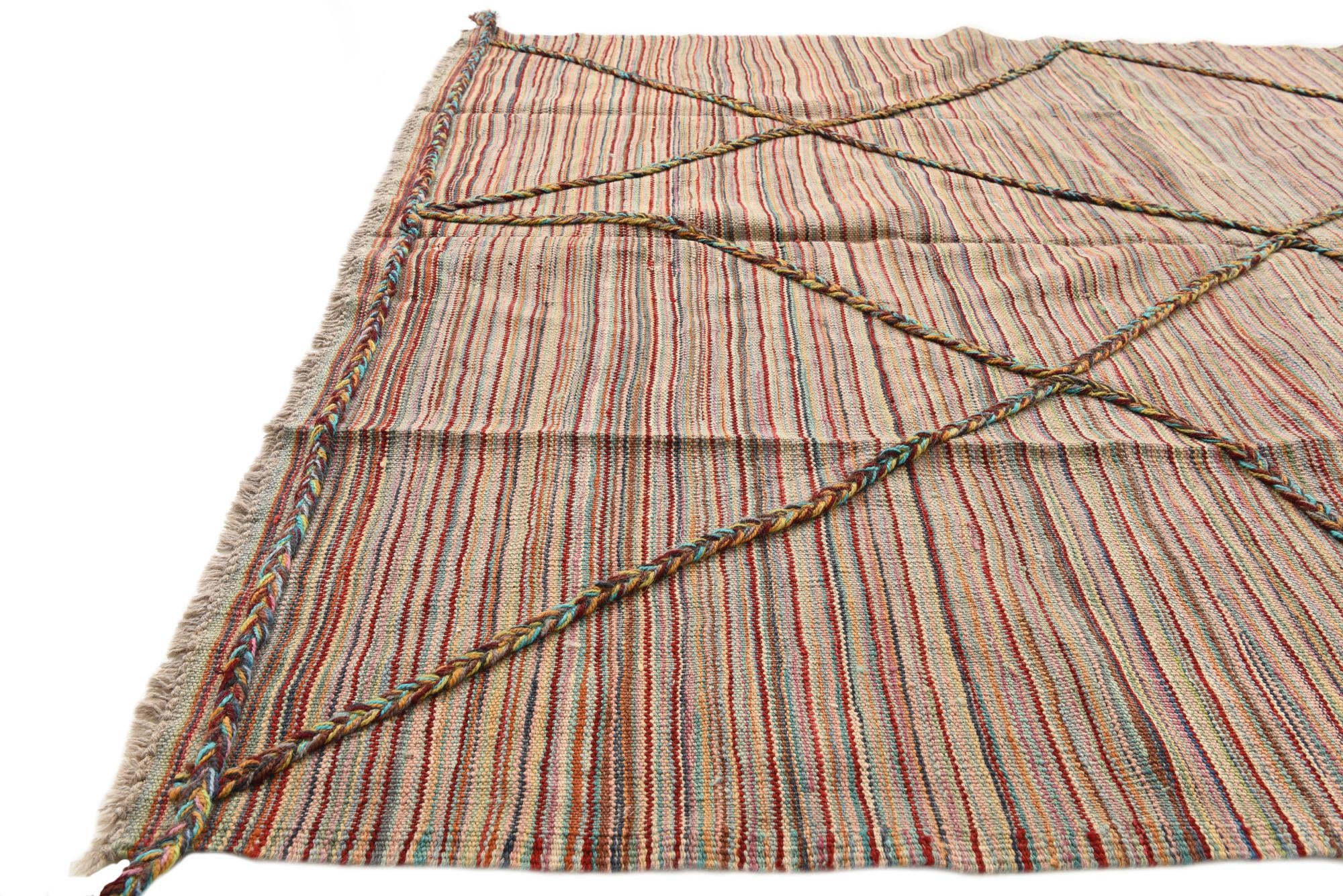 4' 9 x 6' 3 Hand Knotted Moroccan Wool Rug
