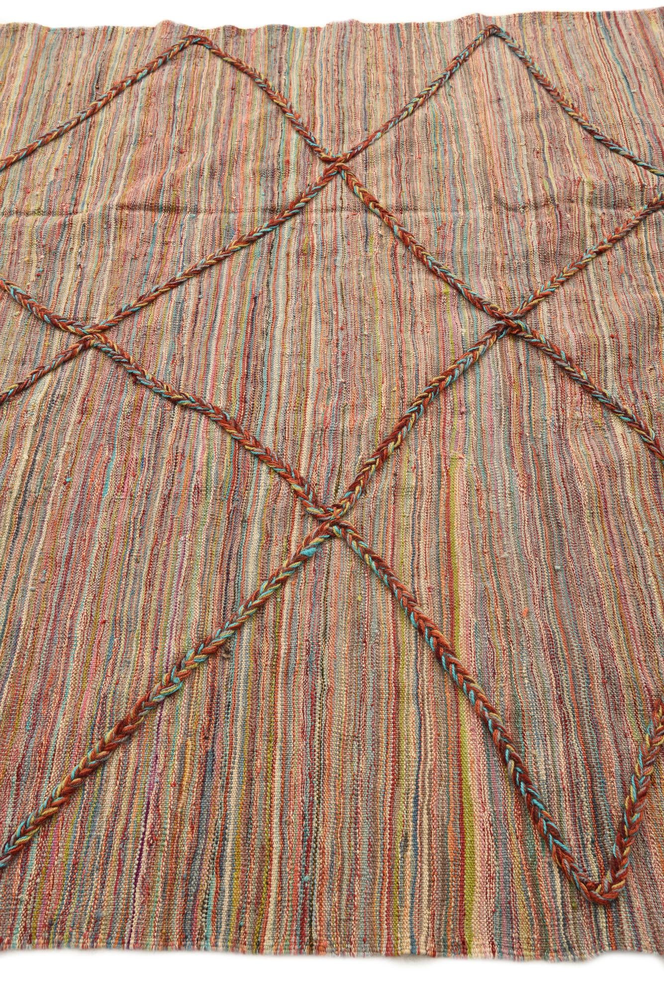 5' 7 x 7' 5 Hand Knotted Moroccan Wool Rug