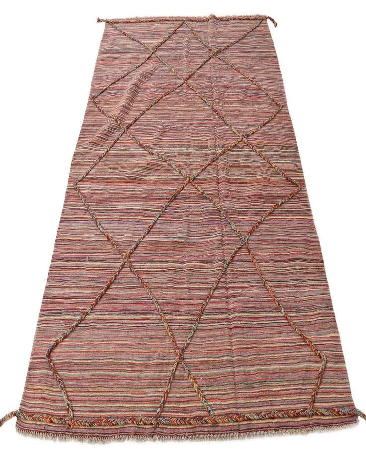 Detail image of 5' 10 x 8'  Hand Knotted Moroccan Wool Rug