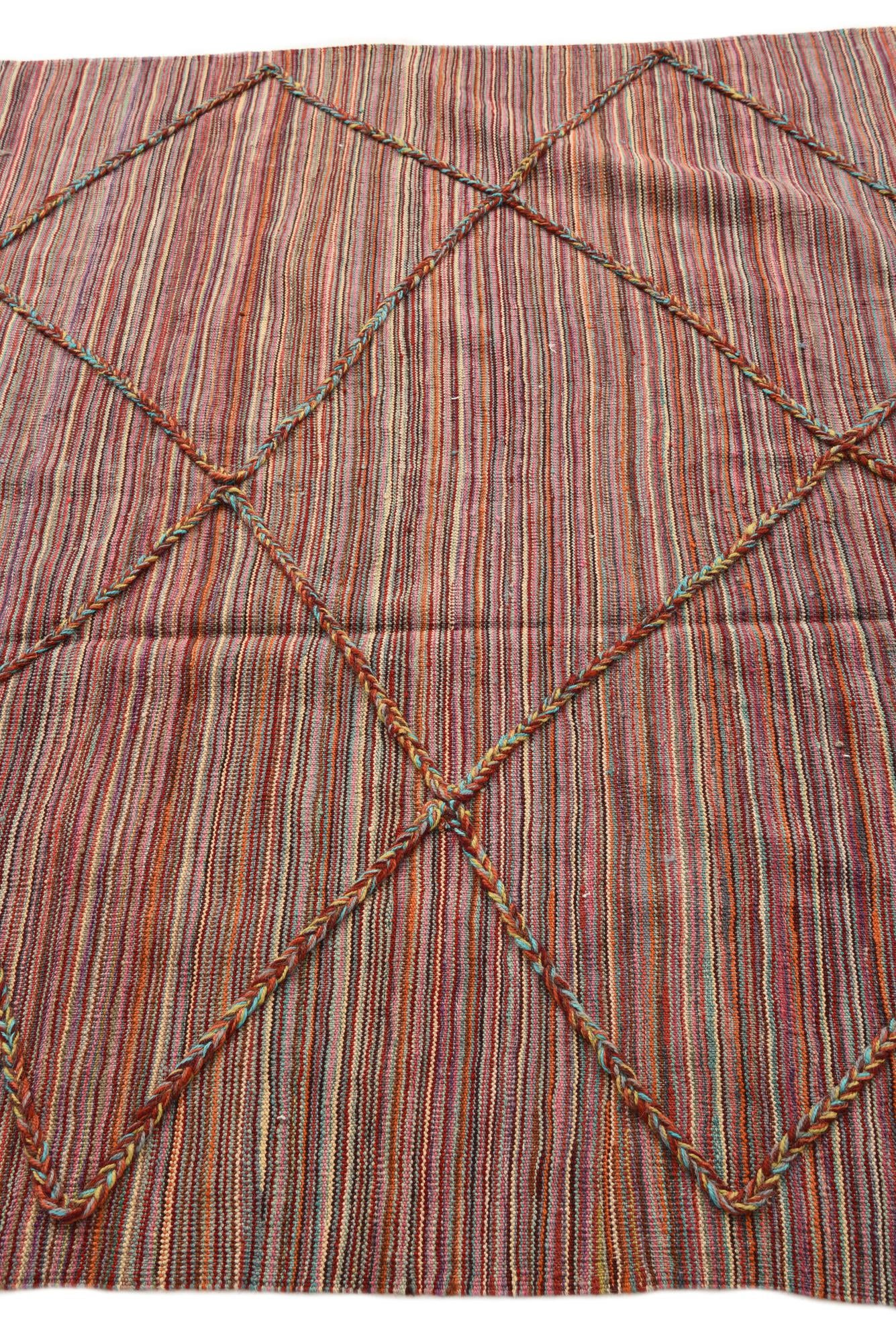 5' 10 x 8' Hand Knotted Moroccan Wool Rug