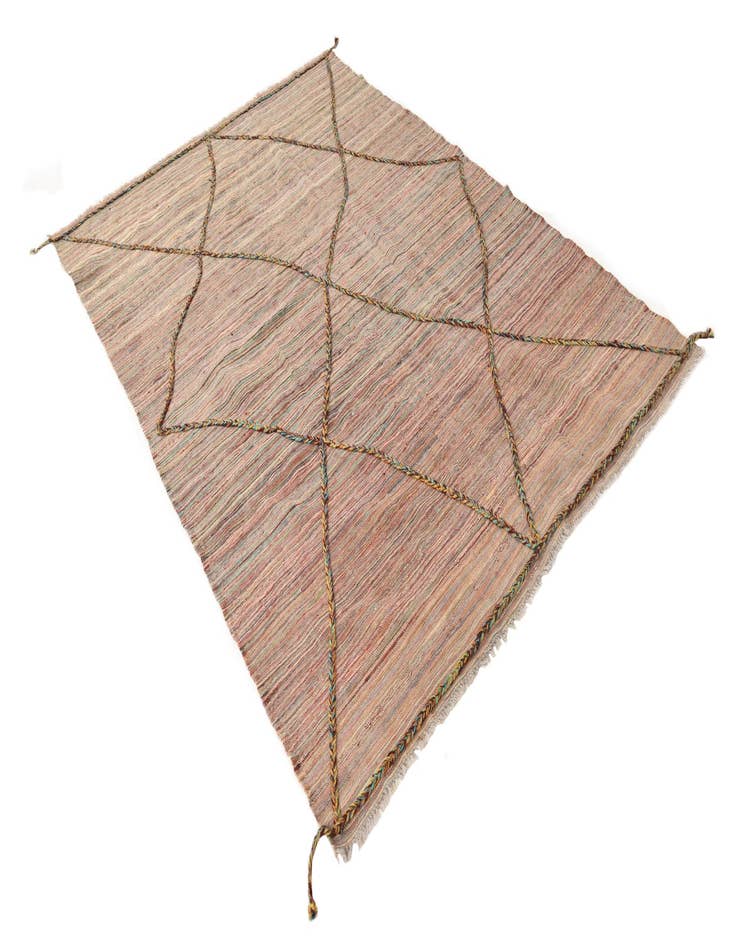 Detail image of 5' 9 x 7' 11  Hand Knotted Moroccan Wool Rug