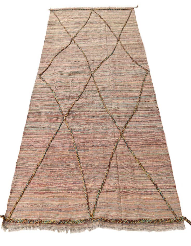 Detail image of 5' 9 x 7' 11  Hand Knotted Moroccan Wool Rug