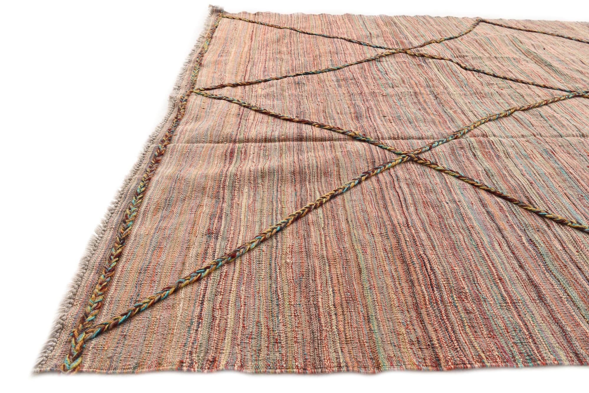 5' 9 x 7' 11 Hand Knotted Moroccan Wool Rug
