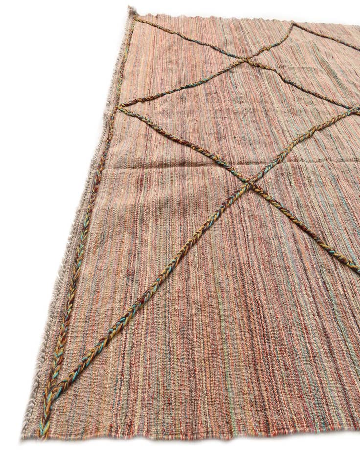 Detail image of 5' 9 x 7' 11  Hand Knotted Moroccan Wool Rug