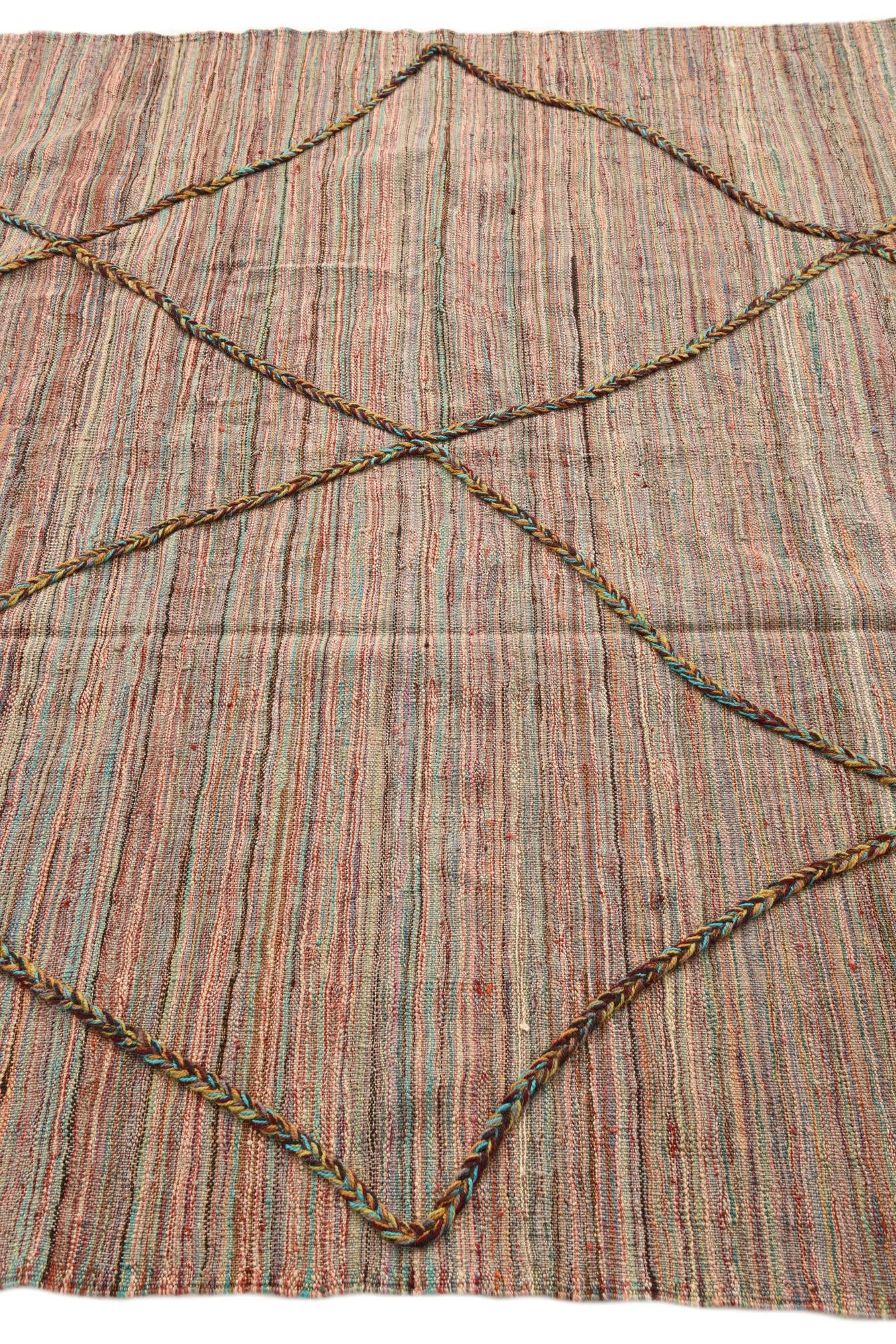 5' 9 x 7' 11 Hand Knotted Moroccan Wool Rug