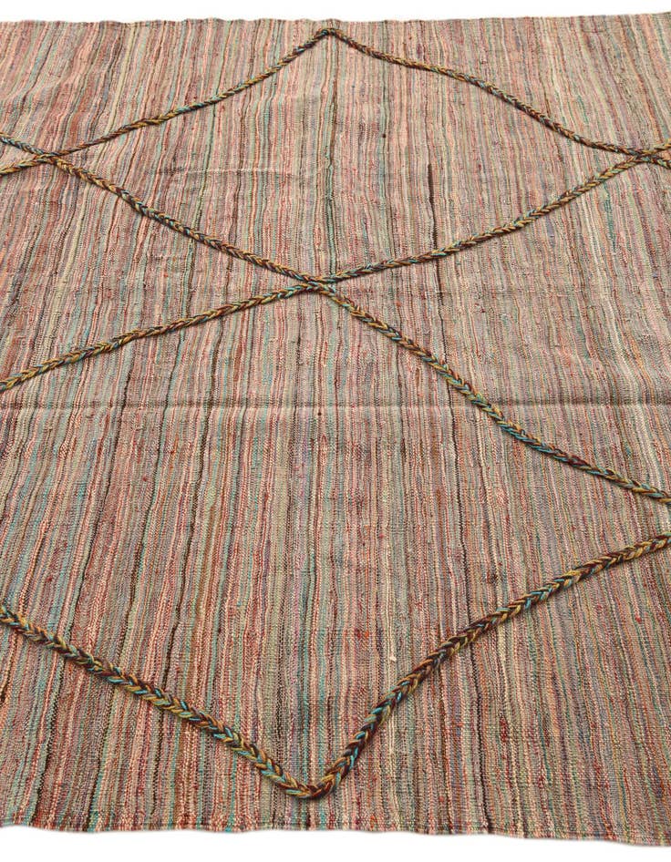 Detail image of 5' 9 x 7' 11  Hand Knotted Moroccan Wool Rug