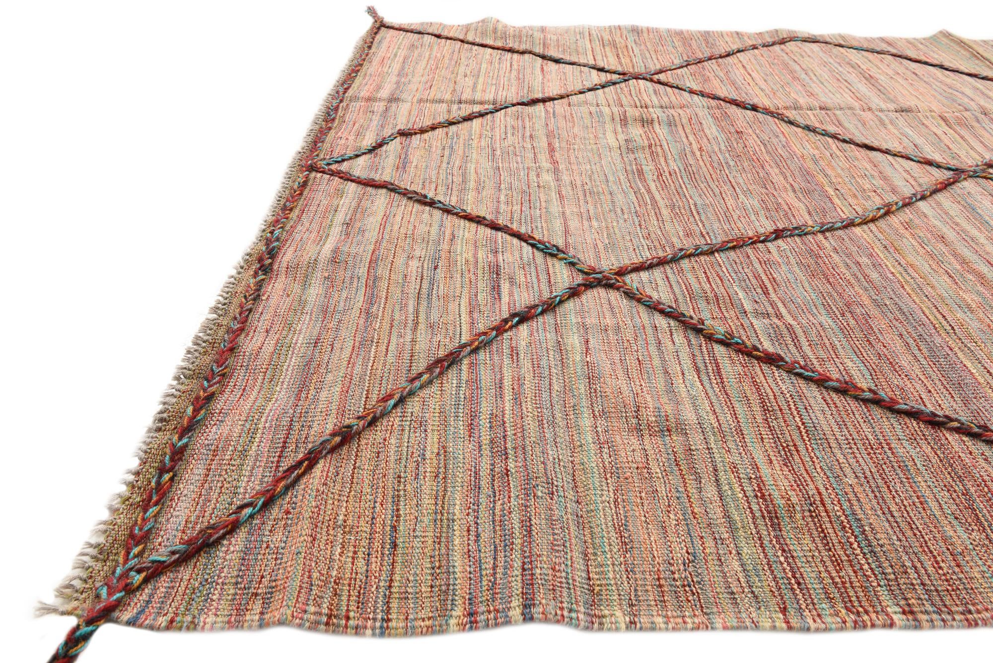 5' 6 x 7' 9 Hand Knotted Moroccan Wool Rug