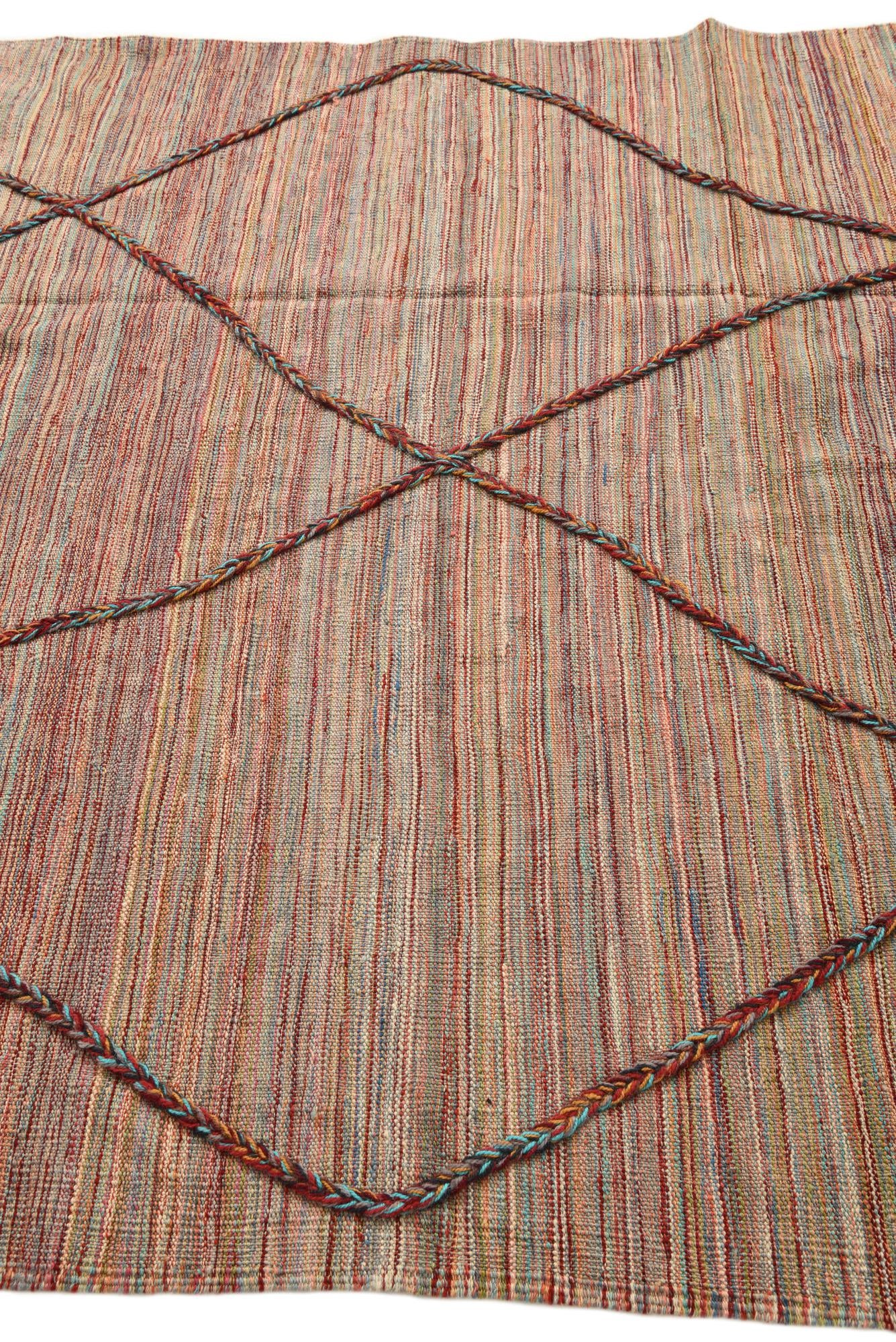 5' 6 x 7' 9 Hand Knotted Moroccan Wool Rug