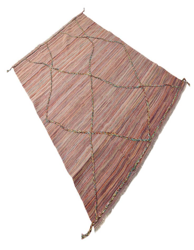 Detail image of 5' 5 x 8' 1  Hand Knotted Moroccan Wool Rug