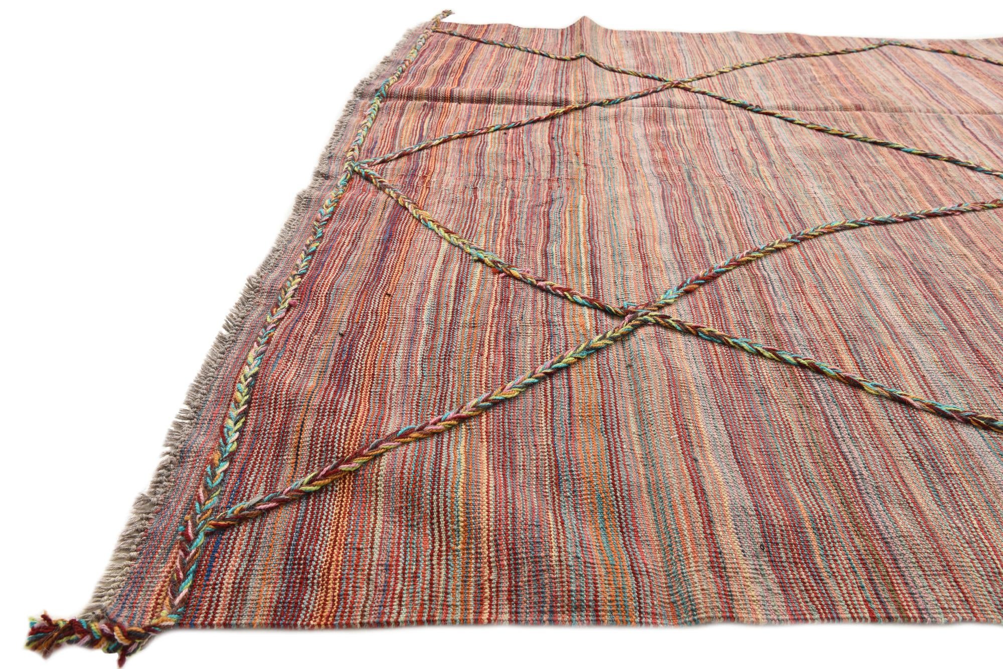 5' 5 x 8' 1 Hand Knotted Moroccan Wool Rug