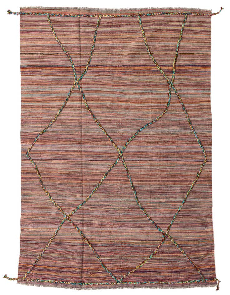 Detail image of 5' 5 x 8' 1 Hand Knotted Moroccan Wool Rug