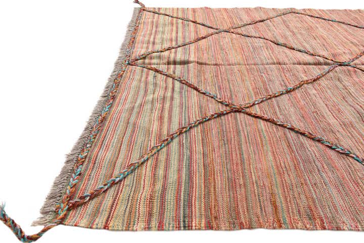4' 10 x 6' 2 Hand Knotted Moroccan Wool Rug