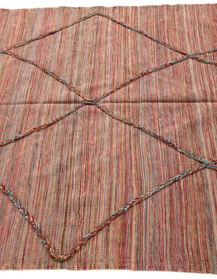 Detail image of 4' 10 x 6' 2  Hand Knotted Moroccan Wool Rug